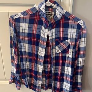 Girl’s Sz 10 Justice Plaid Shirt
